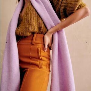 Lilac sezane scarf in baby alpaga